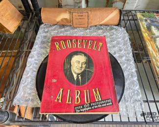 3530  Vintage Roosevelt Album, The Storm Note Script and Presto Vinyl