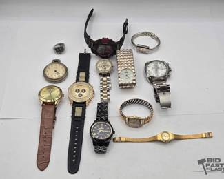 1160  Bulk Watch Lot Westclox Pocket Ben, Capezio, Beverly Hills Polo Club  More