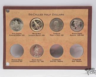1762 Collection of So Called Half Dollars Tokens