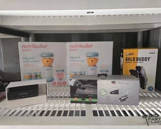 2854  Baby NutriBullet, Car Vacuum, and Bald Buddy Shaver