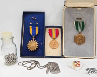 1766 Military Medals and Dog Tags
