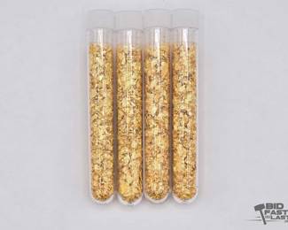 552  4 24kt Gold Flakes Vials