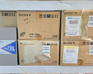 3504  6 Boxes of Sony GW730L DTF Data Cartridges