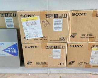 3508  6 Boxes of Sony GW730L DTF Data Cartridges