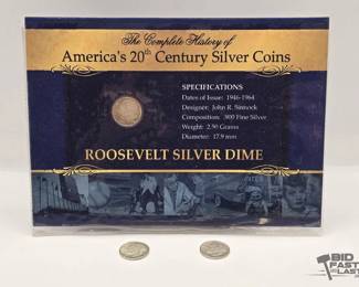 1401  3 Silver Roosevelt Dimes