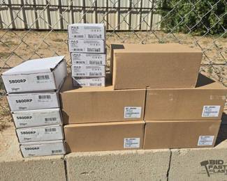 2418  5 Security Camera Wall Mount Brackets, 5800RP Wireless Repeaters, and DINrail Power Suppl