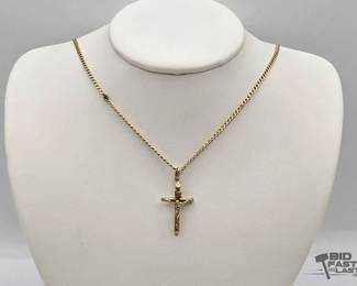 804  10kt Gold Necklace with Pendant