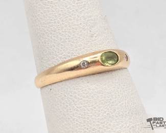 712  14kt Gold Ring With SemiPrecious Stones