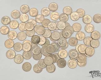 1601  81 Kennedy Half Dollars