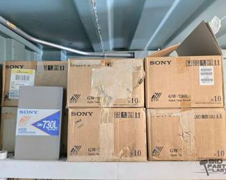 3500  6 Boxes of Sony GW730L DTF Data Cartridges
