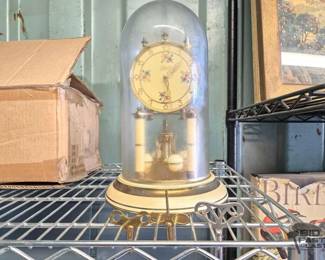 3511  Schatz 400 Day Anniversary Clock, Germany, with Clear Dome