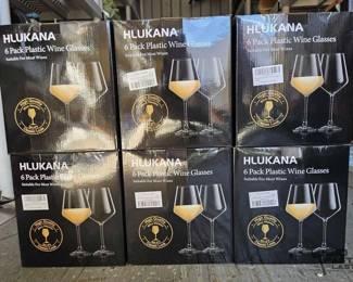 2840  6 Cases of Plastic Wine Cups
