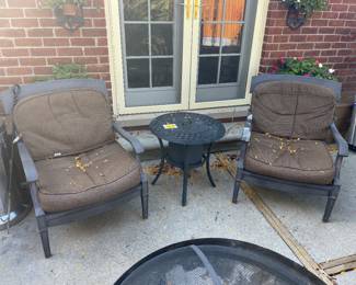 Aluminum Chairs & Table with built in cooler $275