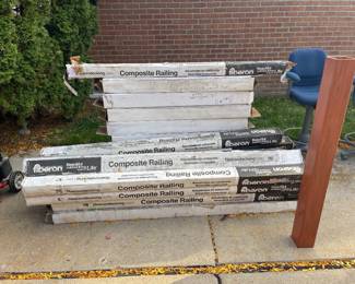 Composite Railing by Fiberon does not come with balusters $40 each . Post selves $10 each