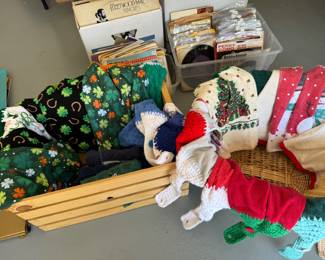 Hand Towels with crochet top HOLIDAY