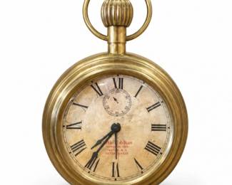 16 VintageBombayCoPocketWatchStyleWallClock