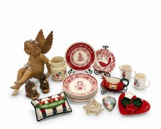60 VintageChristmasHolidayDecorCollectiblesLot