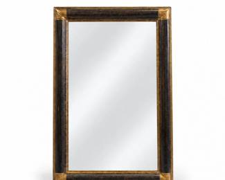 25 CarolinaMirrorCompanyBlackGoldFramedWallMirror