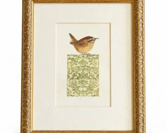 19 BettyDorotikSignedWreninItalyFramedBirdArt