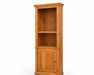58 TallSolidPineOpenBookcaseCabinet
