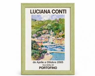 76 LucianaContiPortofinoItaly2005FramedArtPoster
