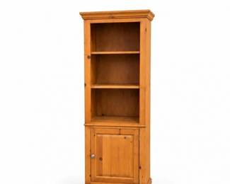 51 TallKnottyPineBookcaseStorageCabinet