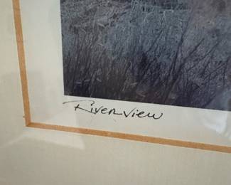 Richard Calvo 'River View' Framed Print