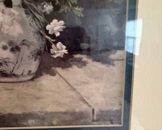 Vintage Floral Still Life Print (After Pierre-Auguste Renoir)