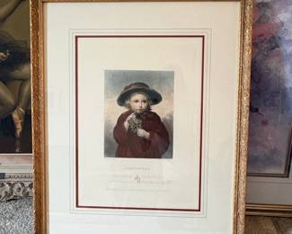 Christmas by E.U. Eddis Restrike Engraving