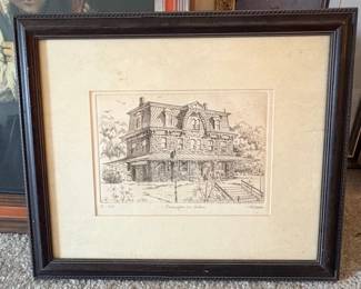 A. Gross Pennington RR Station Etching