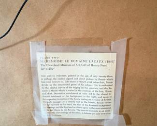 Vintage Cleveland Museum of Art Plate Two Mademoiselle Romaine Lacaux Print