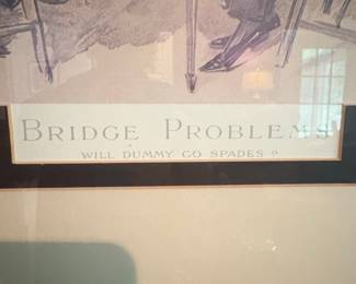 L. Raven-Hill 'Bridge Problems' Print