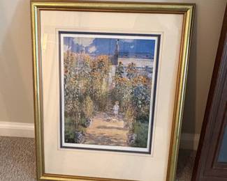 Claude Monet 'The Artist's Garden at Vétheuil' Art Print