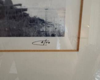 Richard Calvo 'River View' Framed Print
