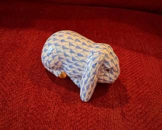 Herend Porcelain Lop Ear Bunny Figurine