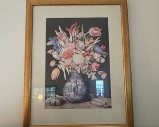 Vintage Giovanna Garzoni Floral Bouquet Print