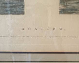 Fores's Sporting Scraps: Boating Print