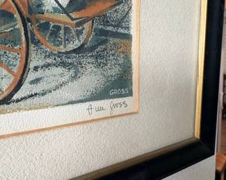 Anne Gross Laundry Wagon Serigraph