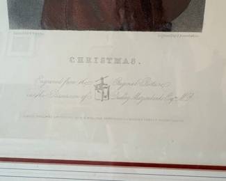 Christmas by E.U. Eddis Restrike Engraving