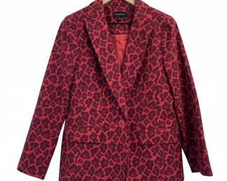 Talbots Animal Print Blazer and I.N.C. Metallic Moto Jacket