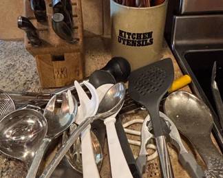Kitchen Utensil and Flatware Assortment