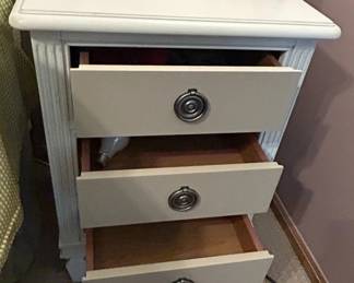 ThreeDrawer Nightstand with Hidden Storage Compartment Pair third image