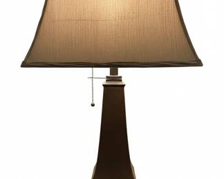 Contemporary BronzeTone Tapered Table Lamp second image