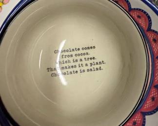 Anthropologie Chocolate is Salad Serving Set second image