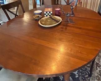 Round Dining Table with XBack Chairs