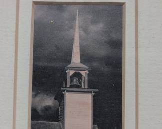 Small Framed Print of a Church Steeple second image