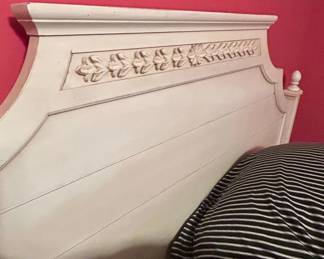 Ethan Allen Swedish Home Collection Carved Panel Headboard second image