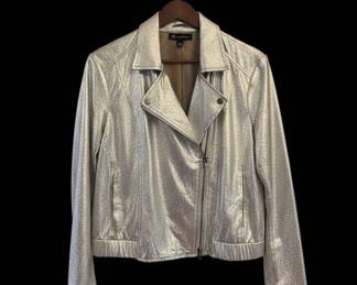 Talbots Animal Print Blazer and I.N.C. Metallic Moto Jacket third image