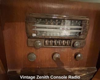 Vintage Zenith Console Radio second image