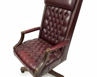 Executive Tufted Leather Office Chair